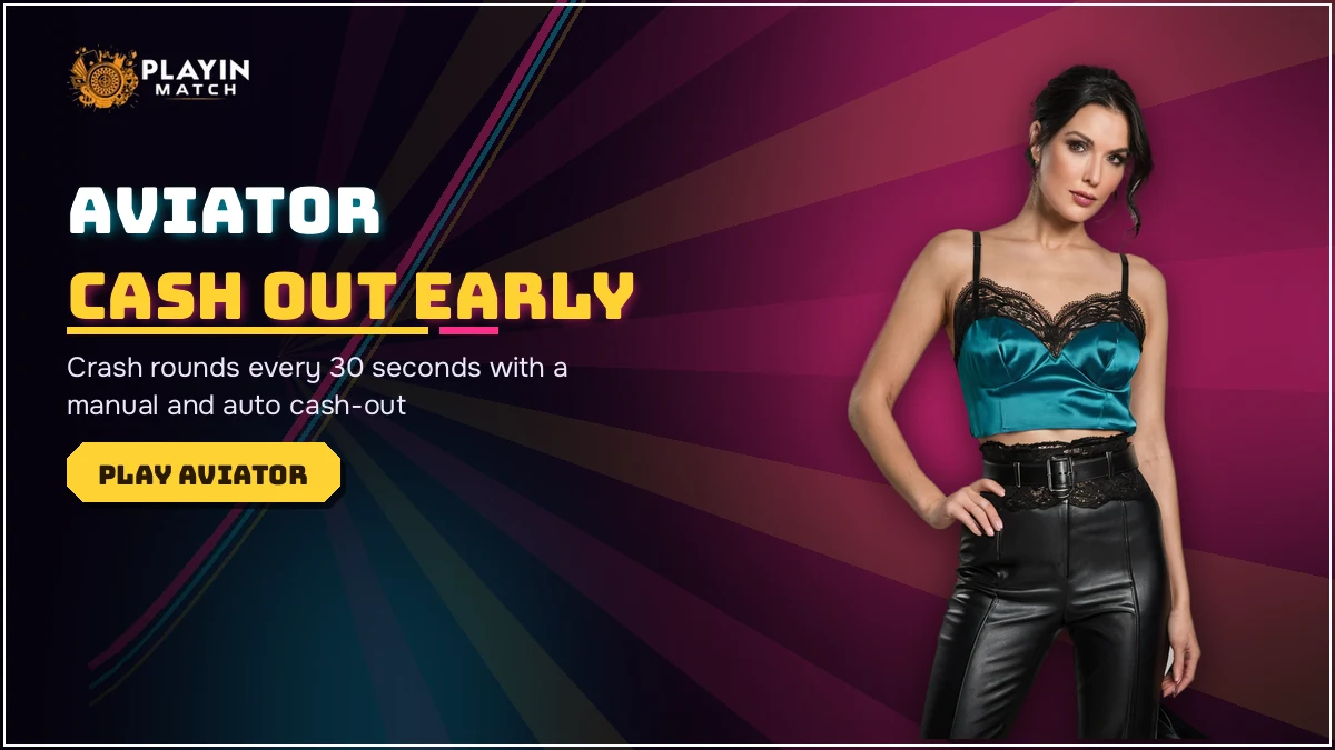 PlayinMatch99 Aviator crash game with auto cash-out and round history