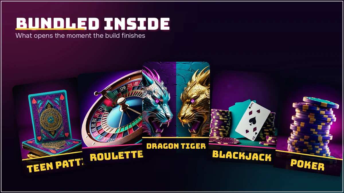 Game rooms bundled inside the PlayinMatch app download build
